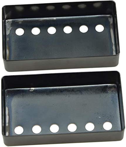 Dopro Set Of 2 Metal Humbucker Guitar Pickup Cover Brass Humbucker Pickup Covers 50Mm/52Mm Pole Spacing For Epiphone Les Paul Blacklack #TOP4