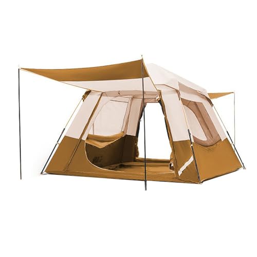 大型テント4〜6人用 ?簡単設営 ロッジ型 ワンタッチキャンピングテント 防水 簡単組立 camping tent 宿泊可 通気 防災 緊急 大型 軽量 設営簡単 UVカット 防風防雨 折りたたみツーリングドーム アウトドア キャンピング バイク 自転車