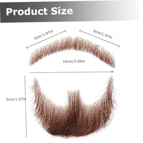 Barba de disfraz de cabello humano para evitar el efecto artificial en cosplay 3