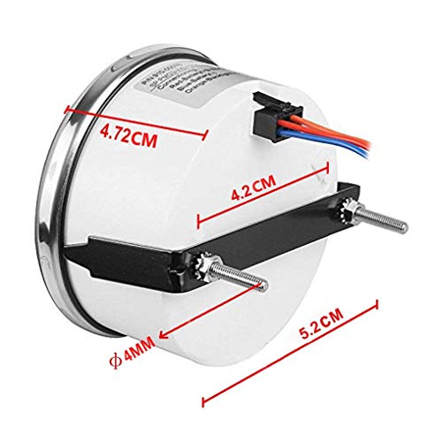 Samdo 52Mm 2" Marine Hour Meter Waterproof Hour Gauge 9-32V Red Backlight For Boat Car Machine #TOP2