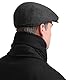 Comilaka Herren Schiebermütze Barret Cap Gatsby Schirmmütze Einstellbar Newsboy Cap Baskenmütze Herbst Winter 55-59cm