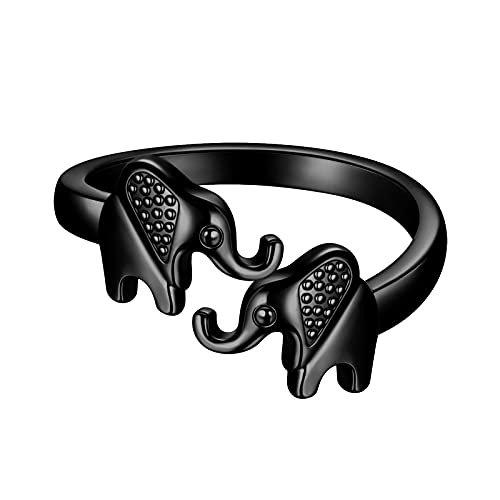 Bague double éléphant beautlace KR0033 avec plaquage haut de gamme 18 carats