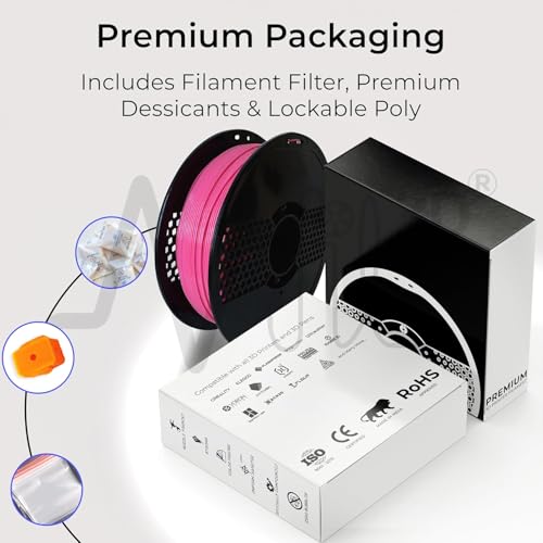Image of NFIL3D Premium High Strength PLA+ Bubblegum Pink 3D Printer Filament | Dimensional Accuracy + /- 0.015mm |1.75mm | Easy to Print, No Clogging,Smooth Finish,Tangle-Free |Compatible with All 3D Printers