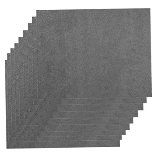 SunaOmni 10 Stück verdickte magische Reinigungstuch, streifenfreie Wunderreinigungstücher wiederverwendbarer Allzweck-Mikrofaser-Handtücher für Küchen, Glas, Autos 30 × 40 cm graue Reinigungstücher Cover