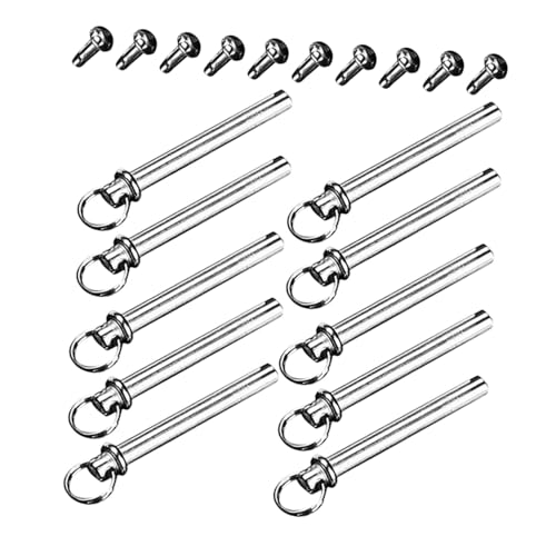 TOYZFRIENDY 10 juegos Kit de Reparación para Ejes de Abanicos Plegables de Remaches y Tuercas de Inoxidable Accesorios Portátiles para Arreglar Abanicos de Mano Fácil Instalación y Uso DIY