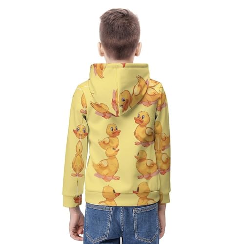 Sweat à capuche canard enfant 5-13 ans à manches longues taille L