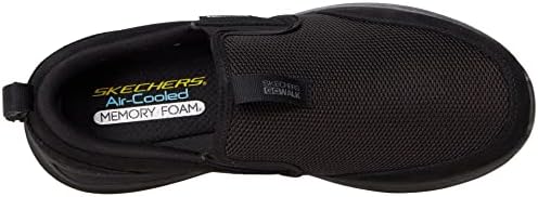 Skechers Men's Go Walk Outdoor-Athletic Slip-On Trail Hiking Shoes with Air Cooled Memory Foam, Black, 8 | Image 1