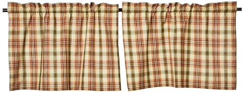 Park Designs Lemon Pepper Window Treatment Tier, 72 x 24