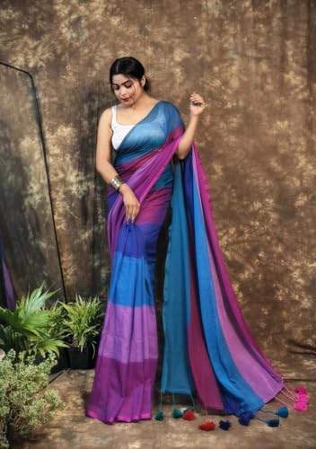 Image of Pure Cotton Saree | Soft & Lightweight | Handloom Woven Elegance for Festive & Casual Wear
