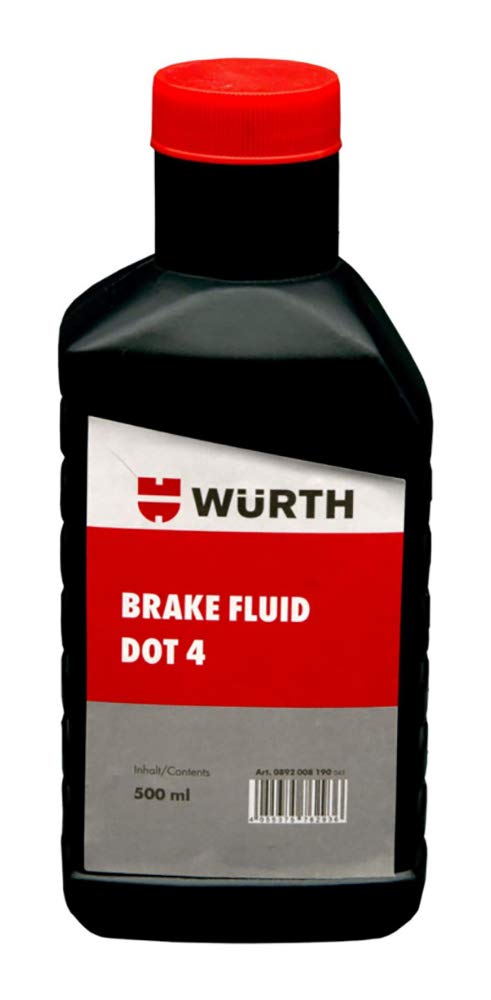 Wuerth BRKFLUD-DOT4-500ML 0892008190045 6 Brake Fluid (500 ml)