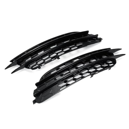 Grille de protection pour phares antibrouillard avant style RS6 noir brillant pour Audi A6 C7