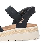 Skechers Bobs Sun Ray-Bright Take Hands Free Slip-ins sandały damskie, czarne/białe, 40 EU, czarno-biały, 40 EU