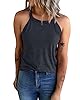 KINLONSAIR Women's Summer Sleeveless Halter Tee Sh... #1