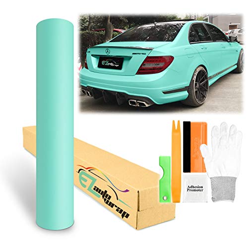 Free Tool Kit Matte Flat Teal Blue Car Vinyl Wrap Sticker Decal Film Sheet with Air Release - 60