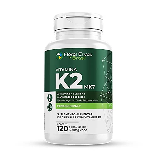Vitamina K2 Mk7 350mg 2x 120 Cápsulas Menaquinona-7