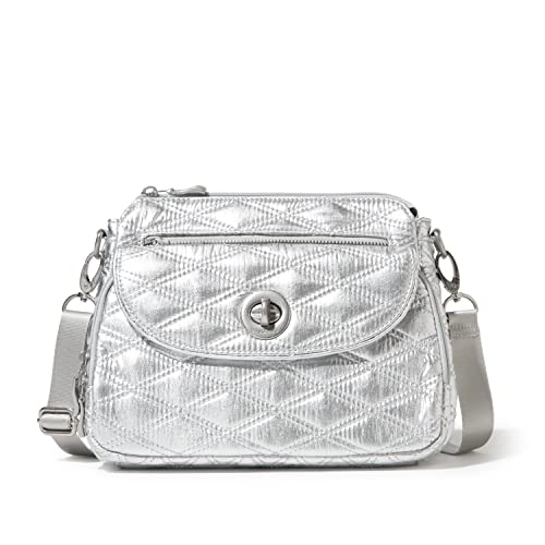 Silver crossbody purse