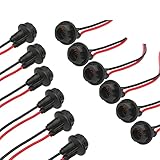 Senzeal T10 W5W 194 LED Bulbs 921 Sockets Adapter Rubber + Copper Wire 12pcs