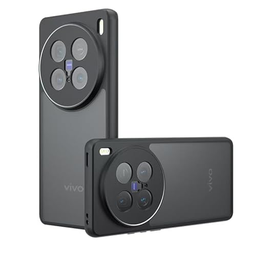 JNERBUYI Funda Protectora para Vivo X100 Ultra, Carcasa Antichoque Protege Los Bordes de Cámara, Funda Mate Transparente Antihuellas.
