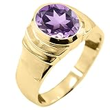 Anillo chapado en oro de 18 quilates con piedras natales naturales de 55 quilates