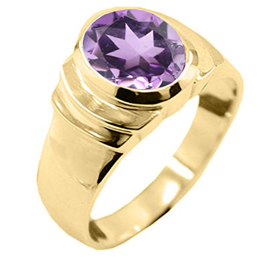 Image of 55Carat Choose Your Color Natural Birthstones 18 K Gold Plated Ring Bold Statement Jewellery Sizes 4-13