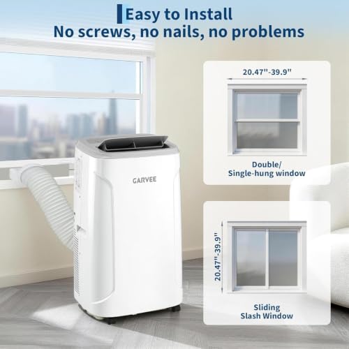 Image of Garvee 14,000 BTU Portable Air Conditioner, 3-in-1 Portable AC for Rooms