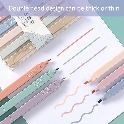 Image of Corslet Set of 37 Pcs Stationery Items - 30pc Dual Tip Alcohol Markers Pens Set & 6 Pc Highlighter Pen Set Brush Pen Sketch Pens for Painting Sketching Calligraphy Drawing Marker Pen with Marker Pad