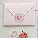 100 x Handmade with Love Stickers – Rose Gold Foil Transparent Labels for Small Business Packaging – Elegant Foil Print Thank You Stickers – 1.6 Inch (Rose Gold)