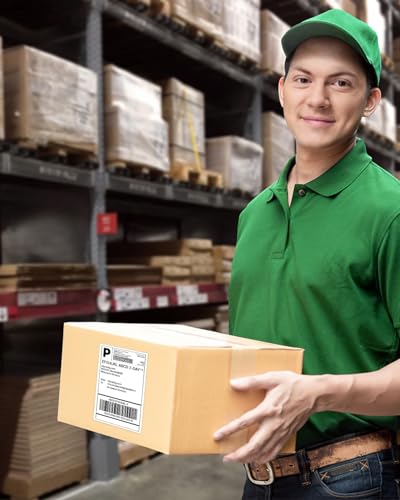 Thermodirekt-Versandetiketten (500 Stück, 10,2 x 15,2 cm), Nelko Thermo-Etiketten für Thermodrucker, kommerzielle Qualität