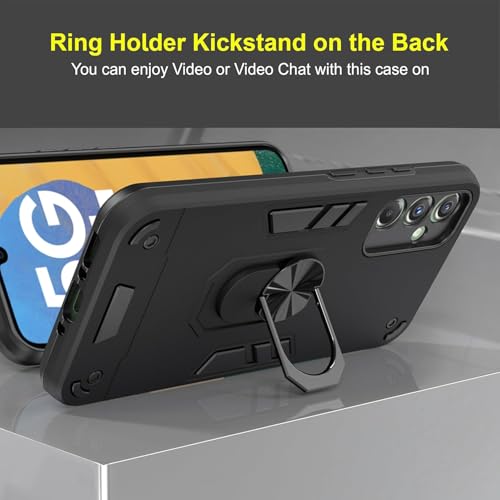 Image of NDCOM for Samsung M14 5G Back Cover, Durable Samsung M14 Cover, Premium M14 5G Samsung Mobile Cover, Shockproof Protection Case Ring Holder Case