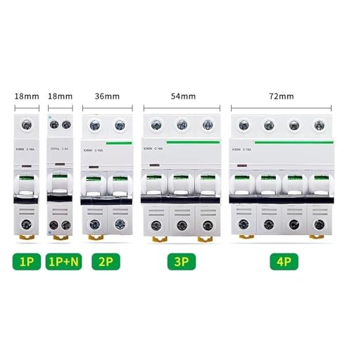 Mini disjoncteur électrique IC65N 10A pour sécuriser vos circuits 1P