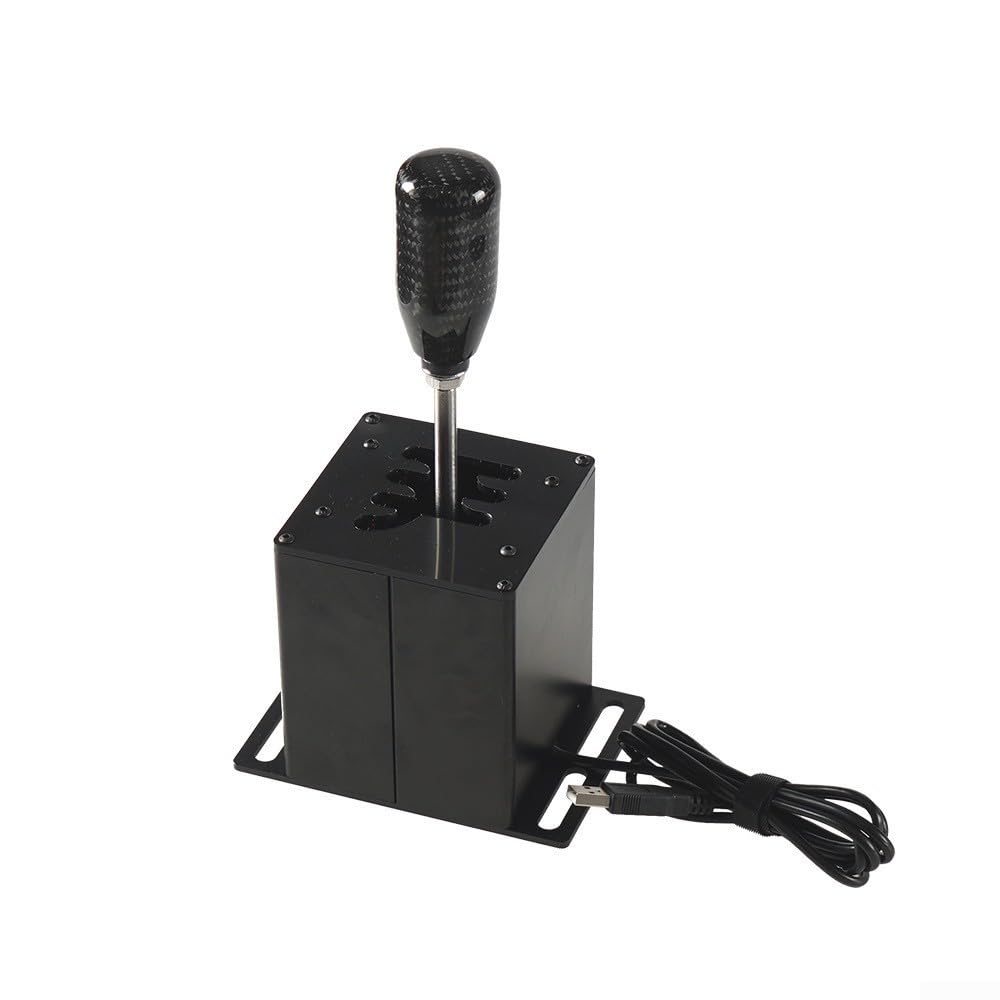 Emulador de palanca de cambios conectado por USB para simuladores de carreras de PC, compatible con G29, G27, G25, G920 y T300RS GT (6 velocidades)