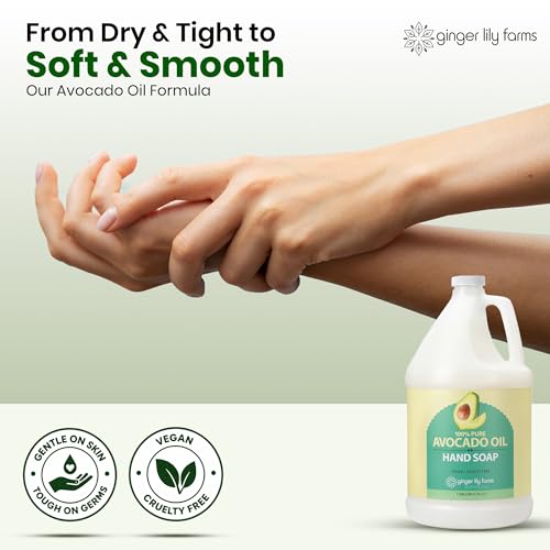 Image of Ginger Lily Farms 100% Pure Avocado Oil Hand Soap, 128oz /4pk