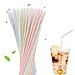 [Honest ECO ] 9.45inch Flexible Plastic Straws Extra Long Bendy Straws Prefer for Tall Glassees/Water Tumbler/Bottled Drinks/All Hot or Cold Low Viscosity Drinks (Stripe)