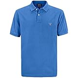 100 % algodón GANT Original Pique SS Rugger Camisa de Polo, Denim Blue Mel, 5XL para Hombre