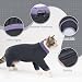 Katzen Winterkleidung: Pullover, Weste, Schlafanzug & Jumpsuit - Warm & Schützend für Vierbeiner (Schwarz, 2XL)