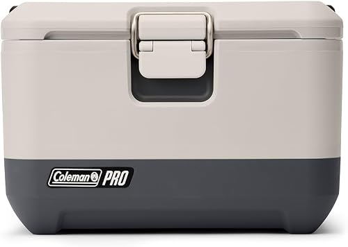 Coleman Pro Heavy-Duty Insulated Hard Cooler Lunchbox, Durable Portable Cooler for Rugged Outdoor Use & Jobsites, Anchor Points for Secure Transportation & Portability