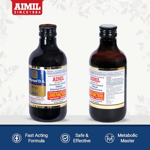 Image of AIMIL Amlycure D.S. Syrup for Liver Health - Natural Liver Herbal Tonic | 100 ml
