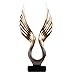 Produktbild DERATON Adler Skulptur, Dekoration Statuen, Abstrakte Harz Dekorative Sammlung, Geeignet Für Wohnzimmer, Schlafzimmer, (21 X 7 X 40 cm),Gold