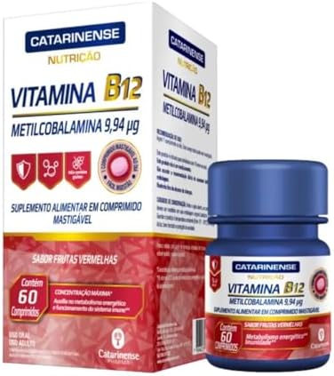 Vitamina B12 Metilcobalamina - 60 Comprimidos - Catarinense