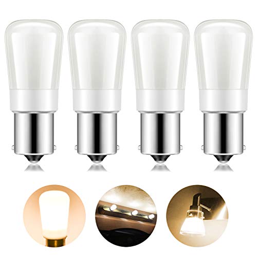 Kohree Auto/RV Led Light Bulbs, 12V 1156 Vanity Light Bulb Replacement 20-99/1141 / BA15S LED Bulb for RV Camper Trailer Motorhome 5th Wheel and Marine Boat (4Pack) (Warm White)