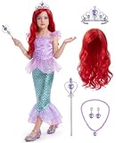 Joy Join Little Mermaid Costume for Little Girls Dress Up 3T 4T