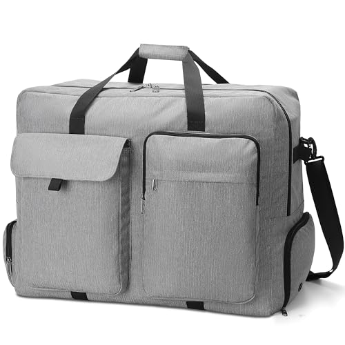 100L Reisetasche mit Schuhfach, Wassserabweisend & Reißfest, Faltbare Reisetaschen Groß für Reisen, Umzüge, Urlaub, Aufbewahrungstasche für Männer und Frauen