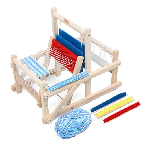 Lavievert Wooden Multi-Craft Weaving Loom DIY Hand-Knitting Weaving Machine Intellectual Toys for Kids