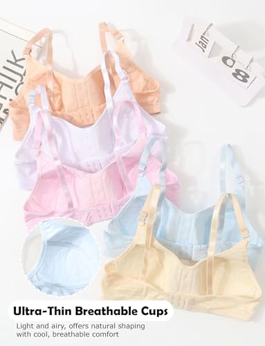 Happy Cherry Girls Wireless Light Padded Bra Adjustable Bralette Underwear Soft Cup Training Bras for Teen Girl2