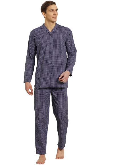 Image of SOJANYA (Since 1958 Men's Cotton Checked Nightsuit Set