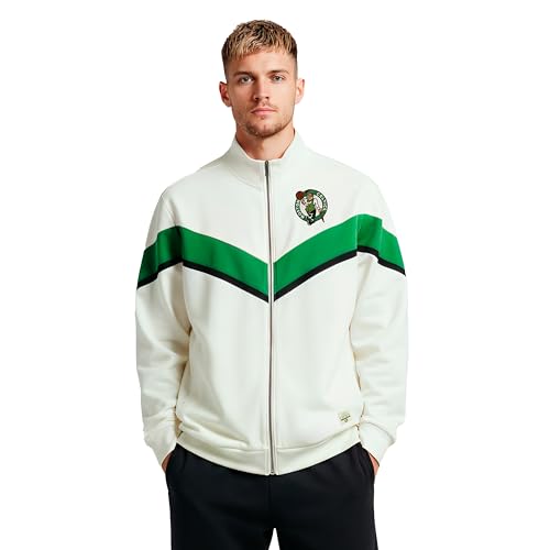 Image of GAME 7 NBA mens X Nba Men's Officially Licensed Long Sleeve Neoprene Zip Up Sweatshirt