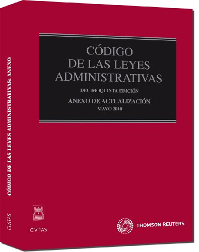 Portada de Anexo al Código de las Leyes Administrativas
