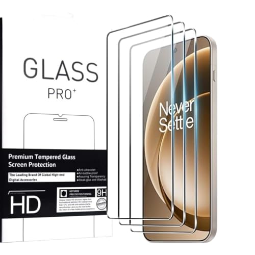 [3-Pack] For OnePlus 15 Screen Protector 3‑Pack – Tempered Glass, Edge‑to‑Edge Protection, HD Clarity, Bubble‑Free Install