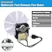 Siasky Universal Bathroom Vent Exhaust Fan Motor Replacement Motors Kit, Fit for Nu-Tone Br-oan Exhaust Vent Fan Motor 120V 50CFM, with Blower Wheel