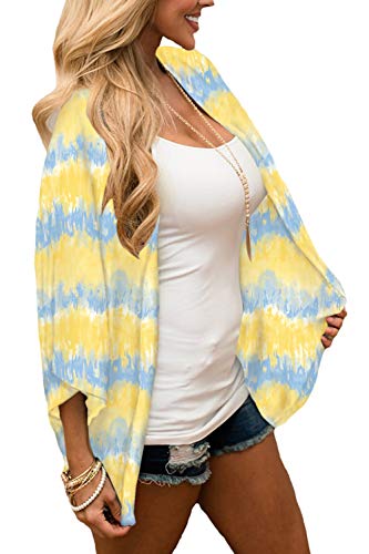 Image of CASURESS Women's Cardigan-Sheer Kimono Loose Summer Floral Print Cover Ups